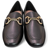 Mocassino accessorio pelle nera Francesco B.<BR/> 