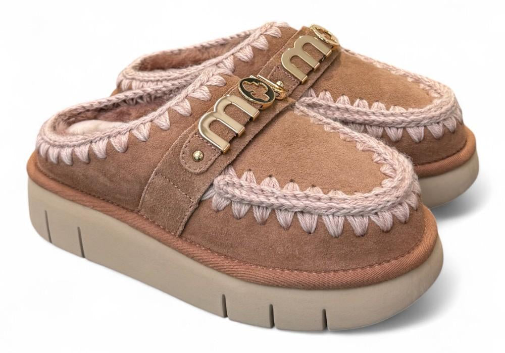 Sabot slipper Bounce Clog Mou Pink Brown 