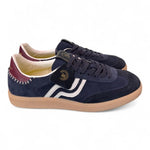 Sneaker uomo low suede blu Primabase <BR/> 