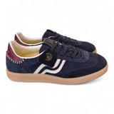 Sneaker uomo low suede blu Primabase <BR/> 