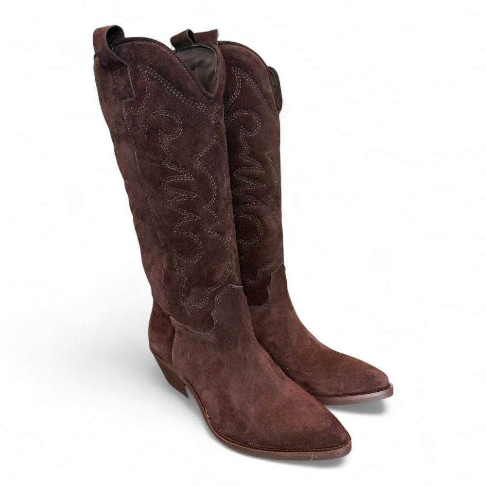 Stivale texano suede testa di moro Ranye 