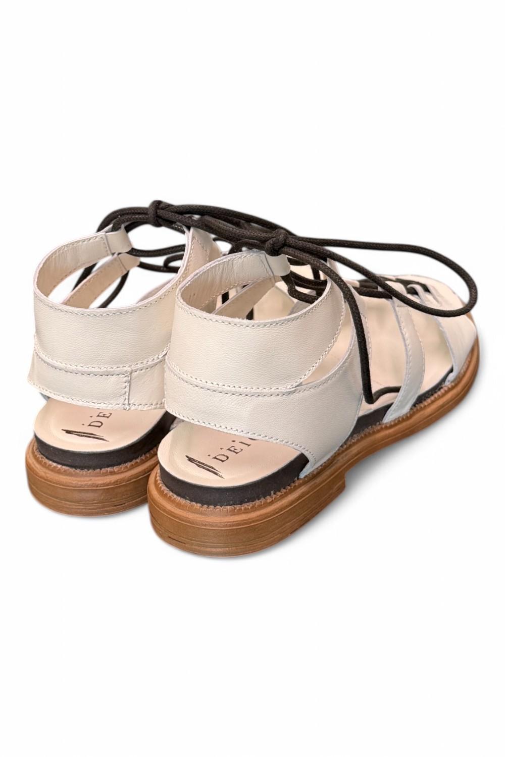 Sandalo schiava pelle latte Fabbrica dei Colli<BR/> 