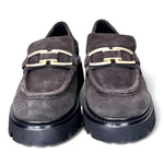 Mocassino donna Uma Parker camoscio pepe 