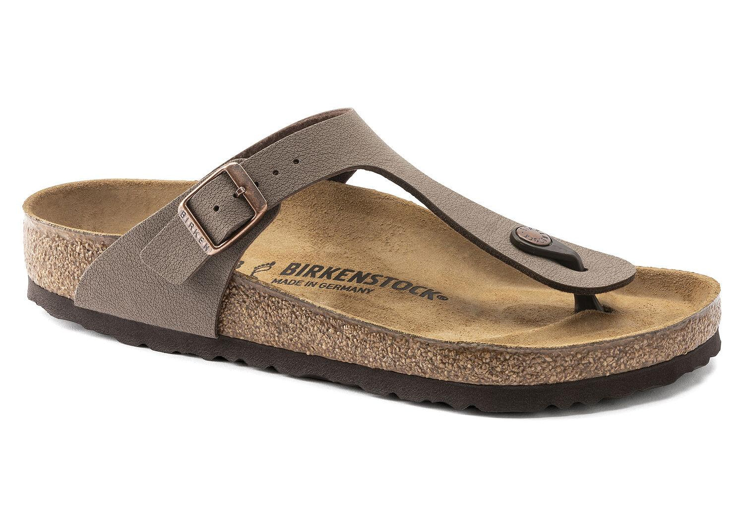 Ciabatta infradito Gizeh Nabuk mocca Birkenstock 043751 