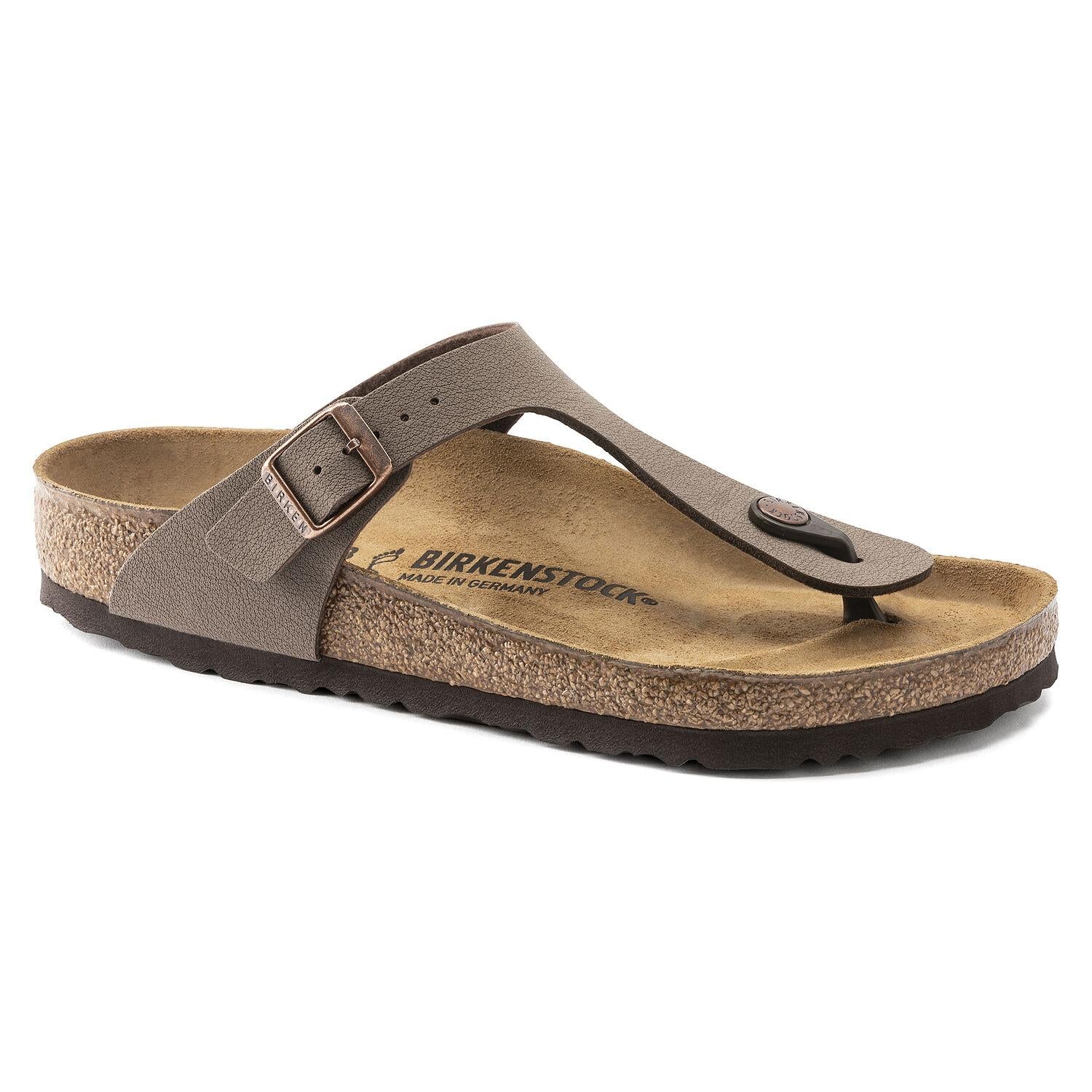 Ciabatta infradito Gizeh Nabuk mocca Birkenstock 043751 