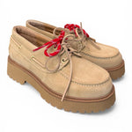 Scarpa barca XL suede beige Antica Bottega<BR/> 