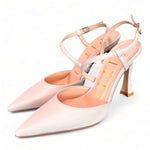Slingback pelle burro tacco 90 Matteo Pitti<BR/> 
