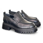Mocassino donna nero tacco 40 Target<BR/> 