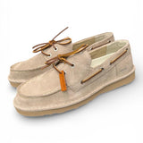 Allacciato barca uomo Panchic suede Dove Grey<BR/> 
