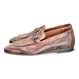 Mocassino accessorio cuoio tuffato Pawelks<BR/> 