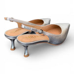 Slingback laminata argento T50 Chiconic 