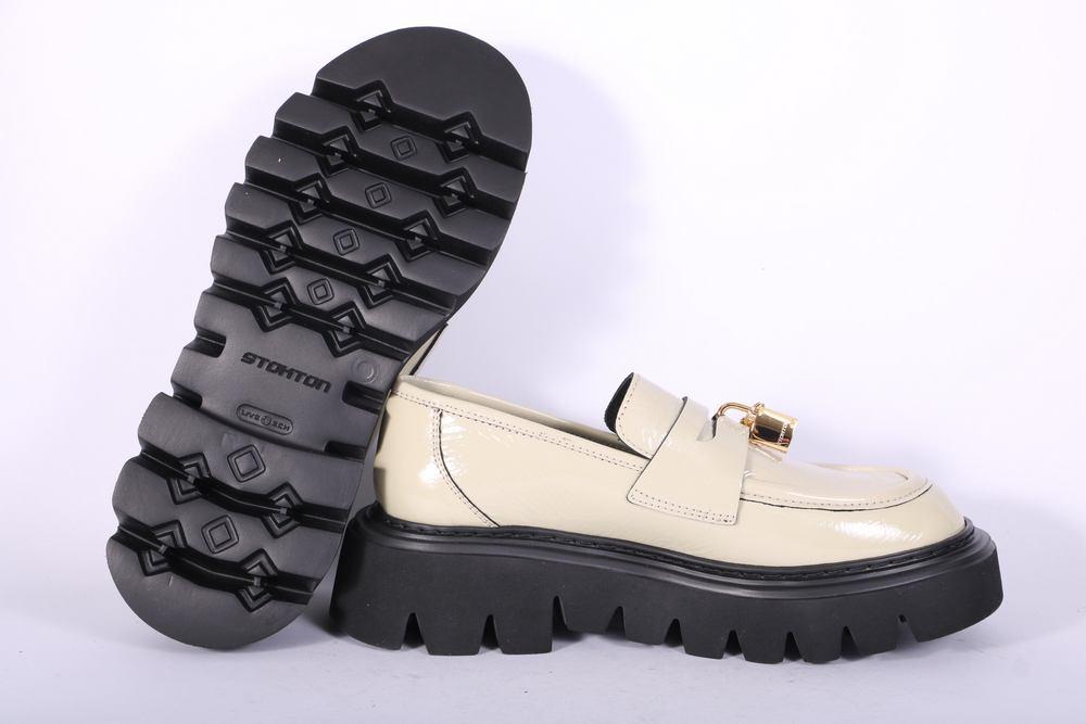 Mocassino lucchetto naplak panna XL Stokton<BR/> 