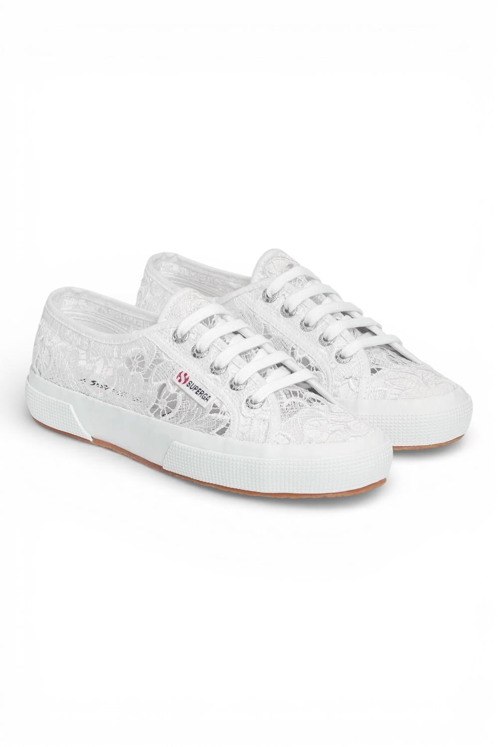 Sneaker Superga Cotu Macramé bianca 