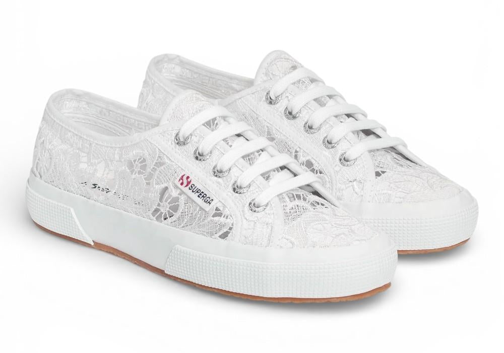 Sneaker Superga Cotu Macramé bianca 