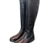 Stivale cavallerizzo pelle nera Francesco Brunelli<BR/> 