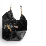 Borsa Smash medium chain pelle nera Coccinelle 
