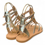 Sandalo gladiatore pelle oro Le Salentine 