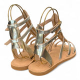 Sandalo gladiatore pelle oro Le Salentine 