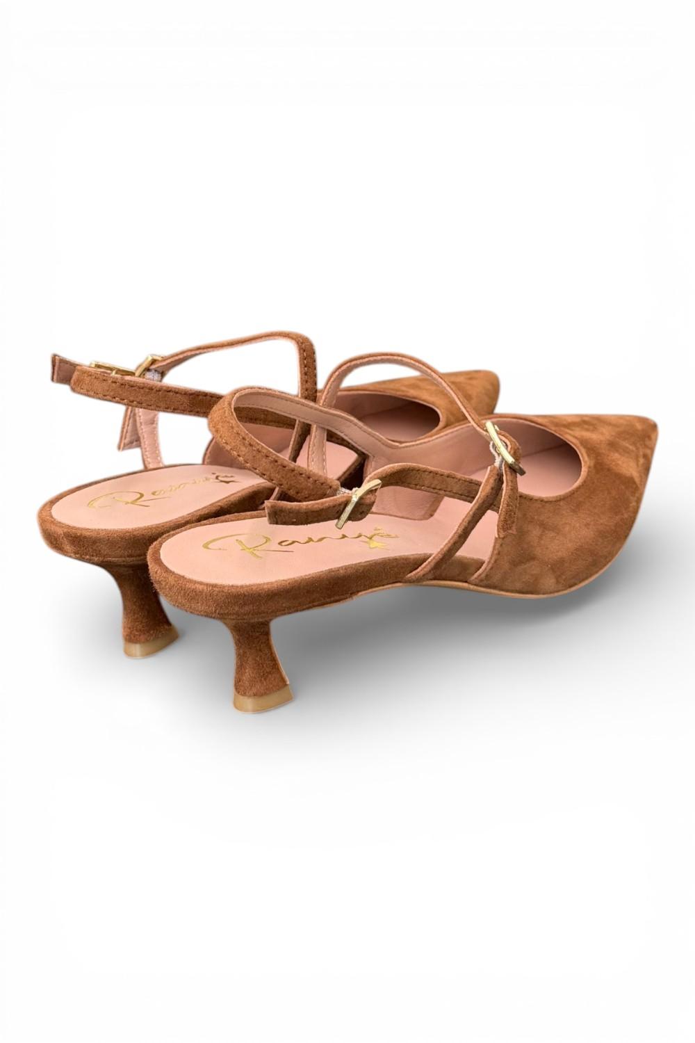 Slingback cintino suede sigaro Ranye 