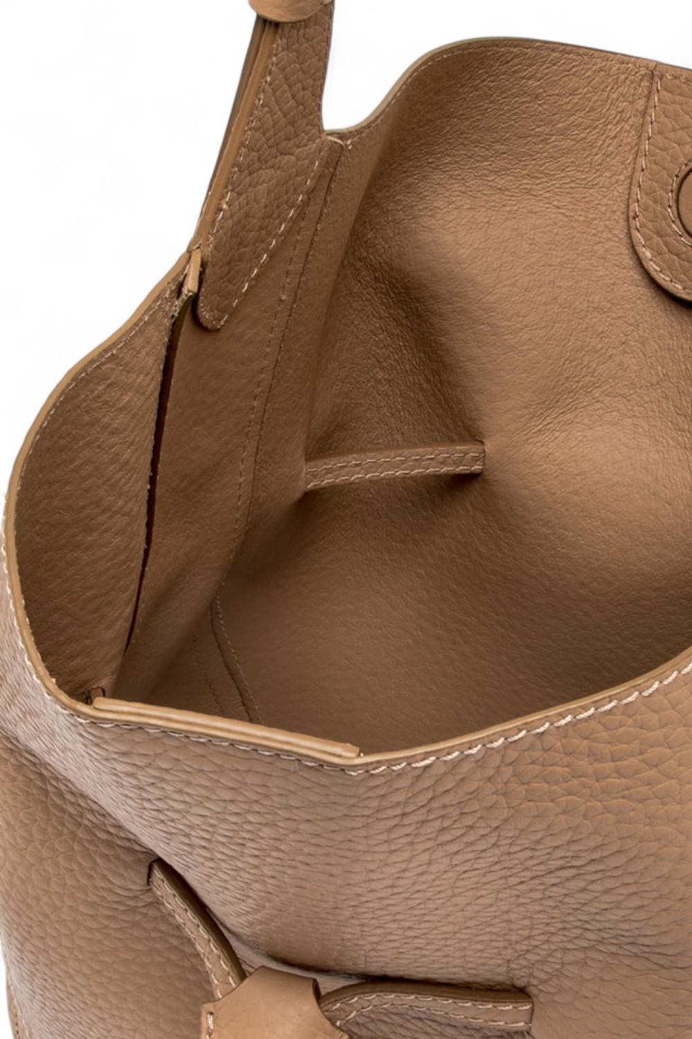 Secchiello Sienna pelle cuoio Gianni Chiarini<BR/> 