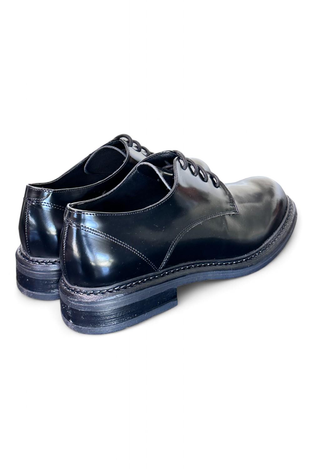 Allacciato liscio donna Uma Parker man style nero<BR/> 