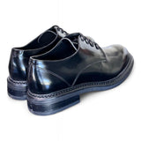Allacciato liscio donna Uma Parker man style nero<BR/> 