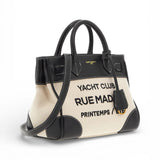 Shopping Riviera Tote bag mini beige black Rue Madam 