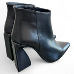 Stivaletto pelle nera tacco 90 Albano 