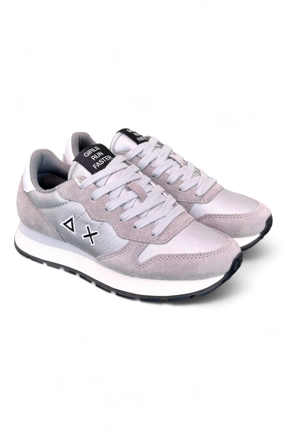 Sneaker donna Ally solid nylon argento Sun 68 