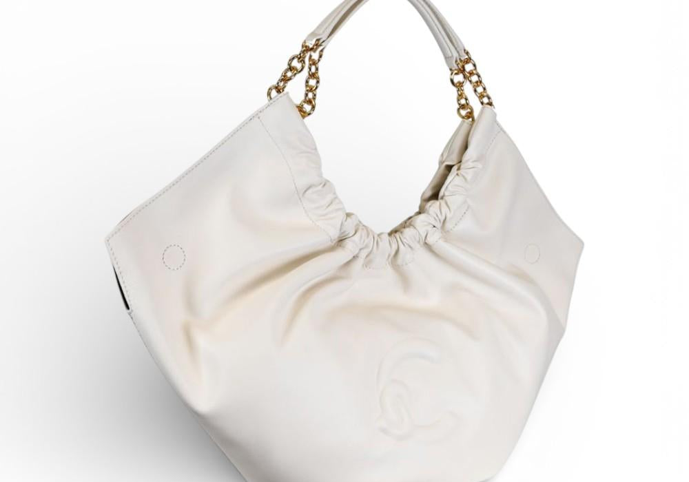 Borsa Smash medium chain pelle pearl Coccinelle 