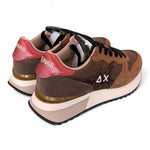 Sneaker donna Sun68 Stargirl glitter logo marrone 