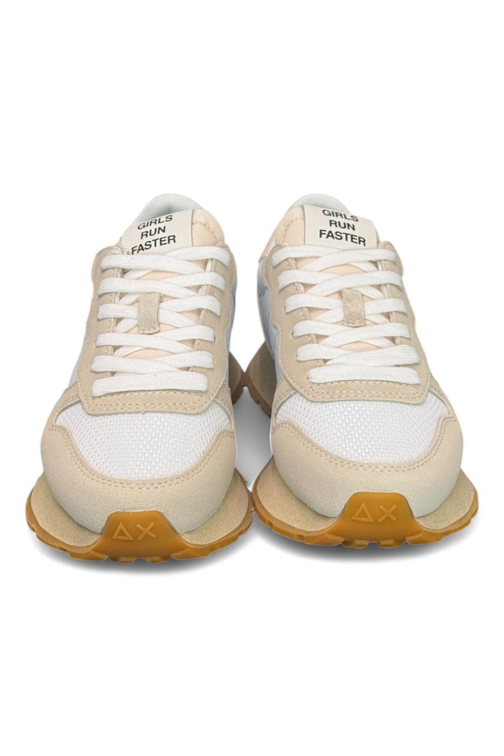 Sneaker donna SUN 68 ALLY vintage bianco panna 