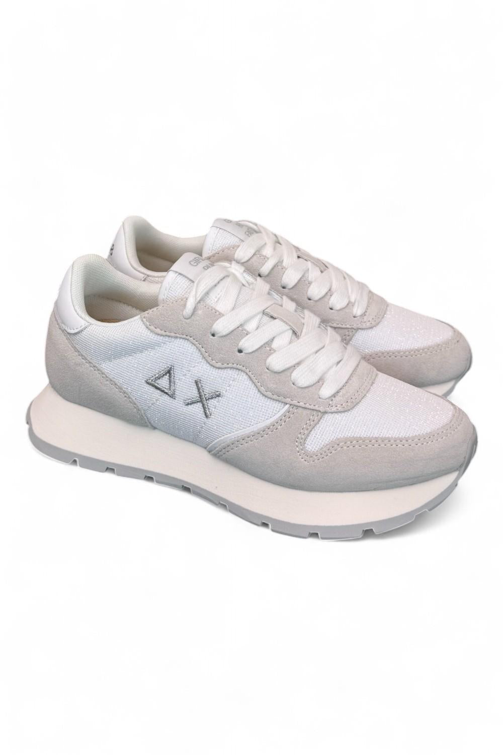 Sneaker donna SUN 68 ALLY glitter white 