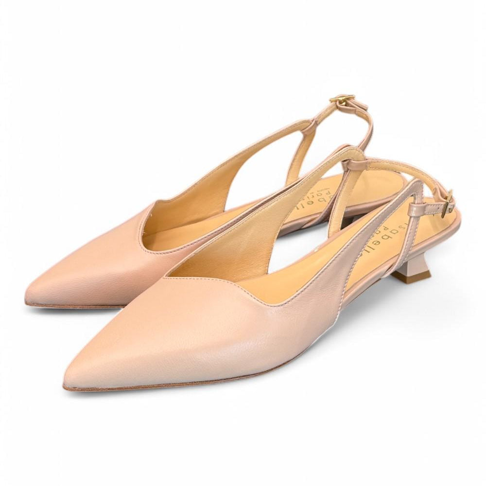 Slingback pelle nude T30 Isabelle Paris<BR/> 