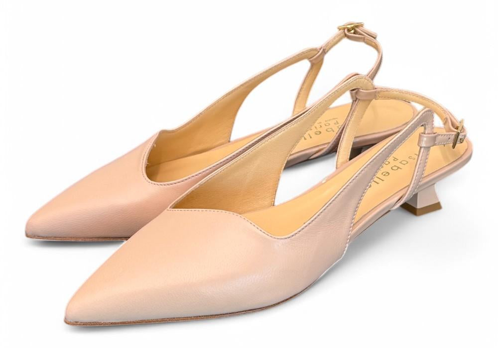 Slingback pelle nude T30 Isabelle Paris<BR/> 