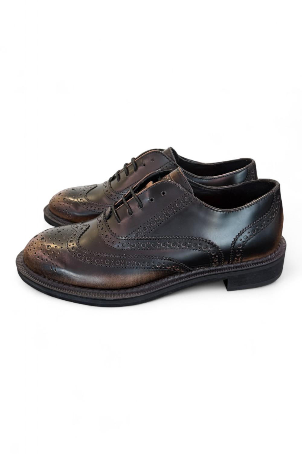 Scarpa allacciata imperiale brush tortora Frau<BR/> 