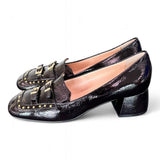 Mocassino borchie vernice nera Matteo Pitti 