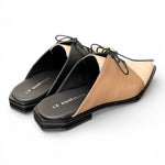 Sabot laccio pelle multicolore beige Le Bohemien 