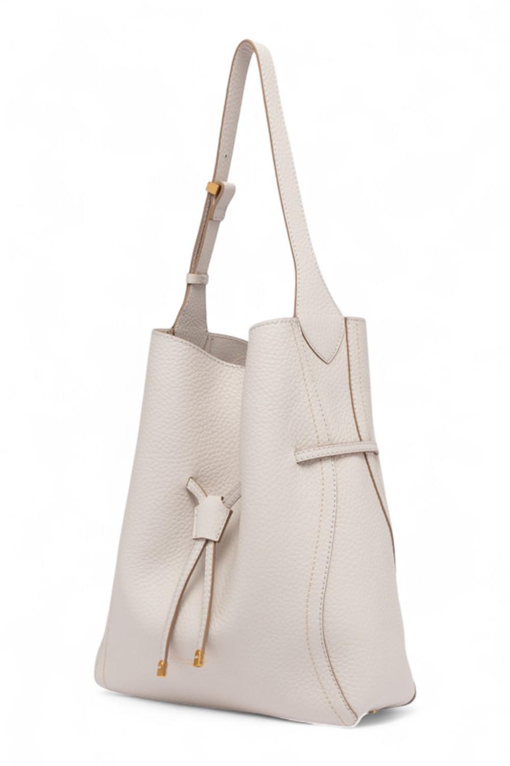 Secchiello Sienna pelle sabbia Gianni Chiarini<BR/> 