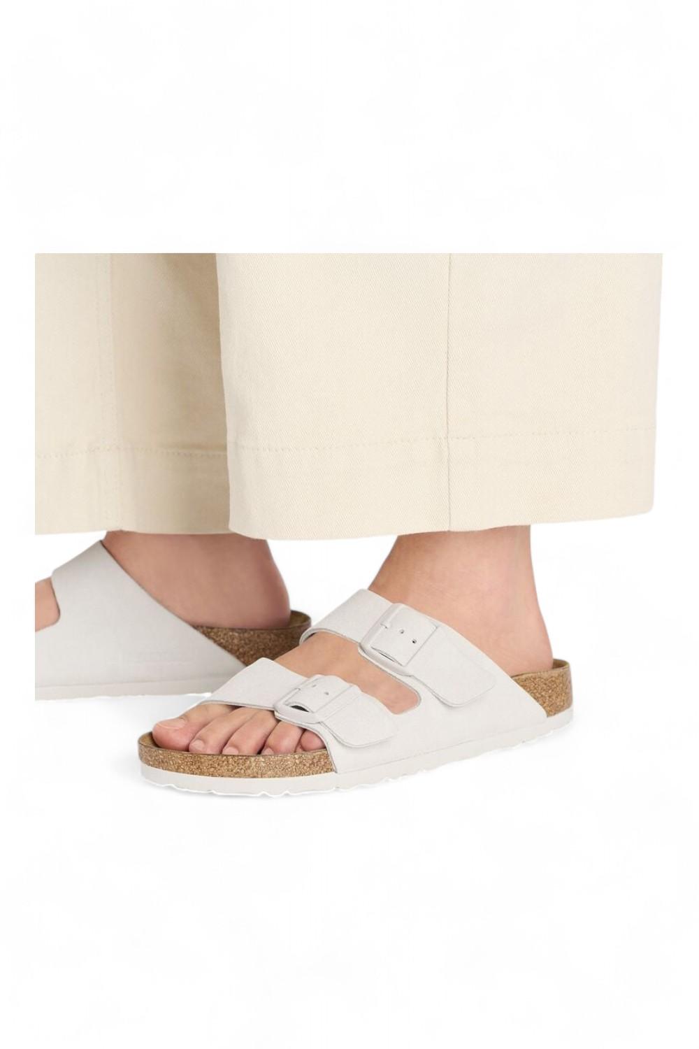 Ciabatta Birkenstock Arizona Suede Antique White 1024516 