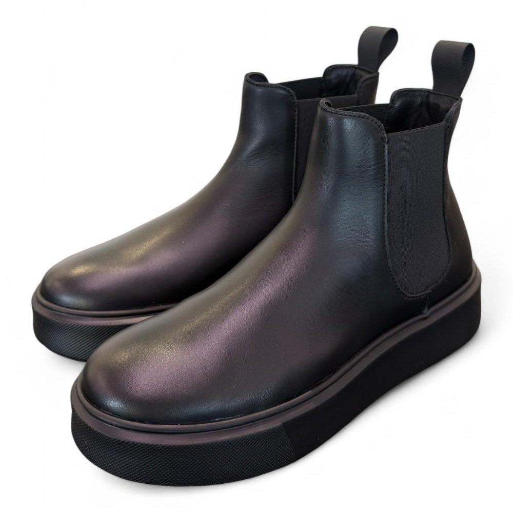 Stivaletto beatles pelle nera extralight Frau<BR/> 
