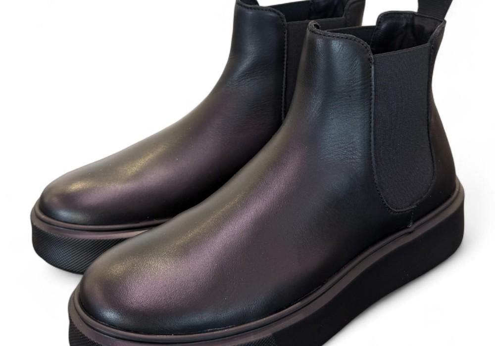 Stivaletto beatles pelle nera extralight Frau<BR/> 