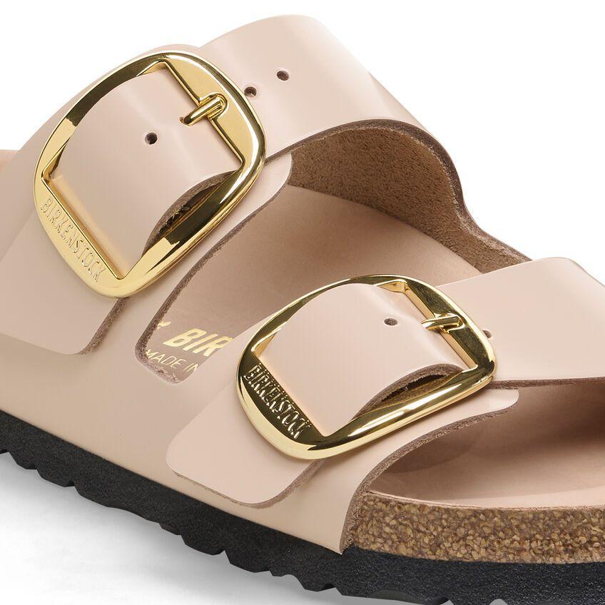 Ciabatta Arizona Big Buckle shine beige Birkenstock 1026553 