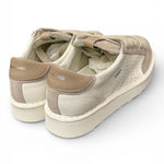 Allacciato uomo Panchic P01 pelle e camoscio bianco beige 