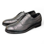 Scarpa uomo no-lace nera F.lli Rennella puntale 