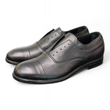 Scarpa uomo no-lace nera F.lli Rennella puntale 