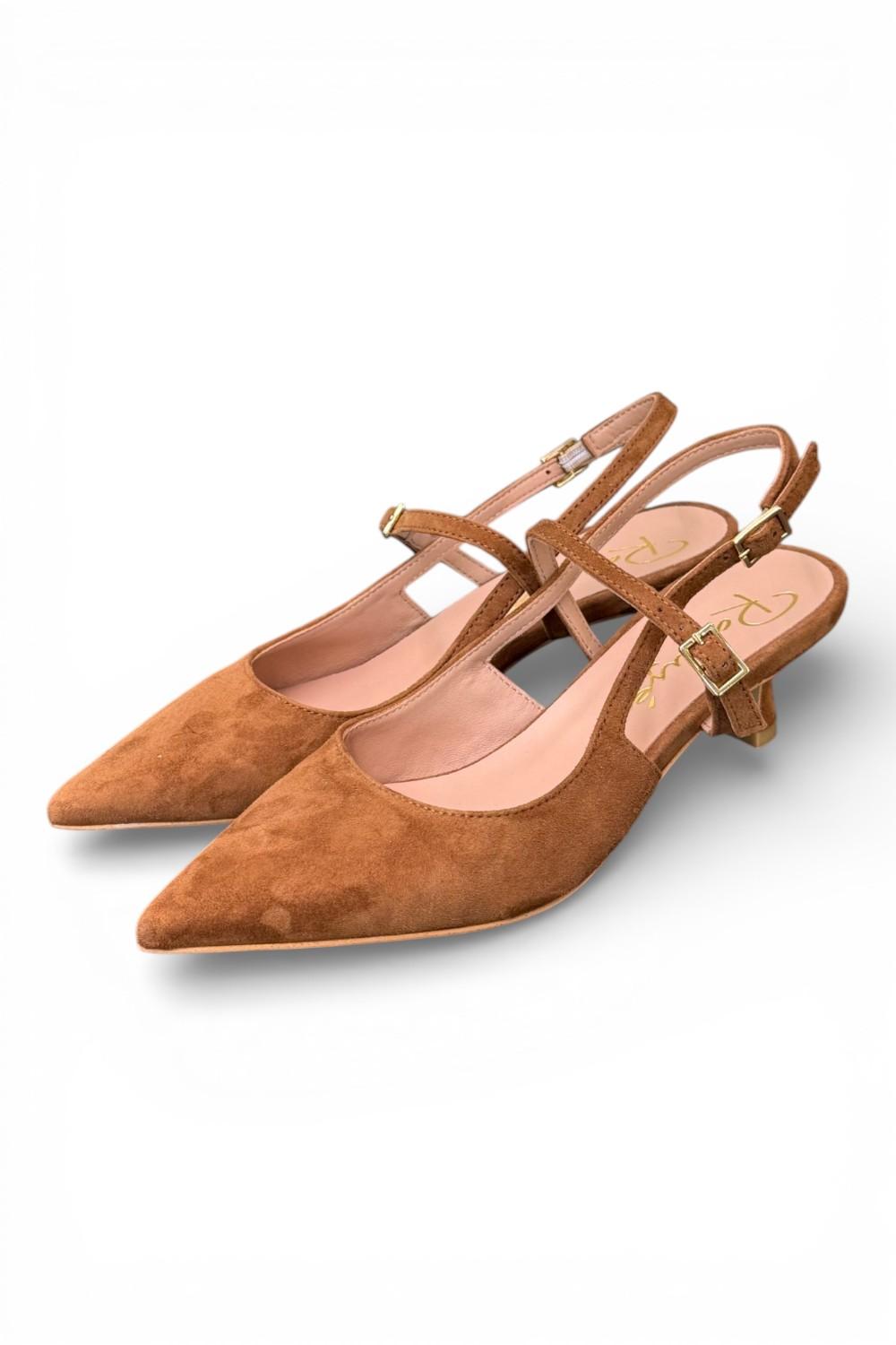 Slingback cintino suede sigaro Ranye 