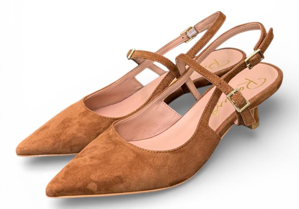Slingback cintino suede sigaro Ranye 