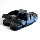 Sandalo flat intrecci nero Patrizia Bonfanti 