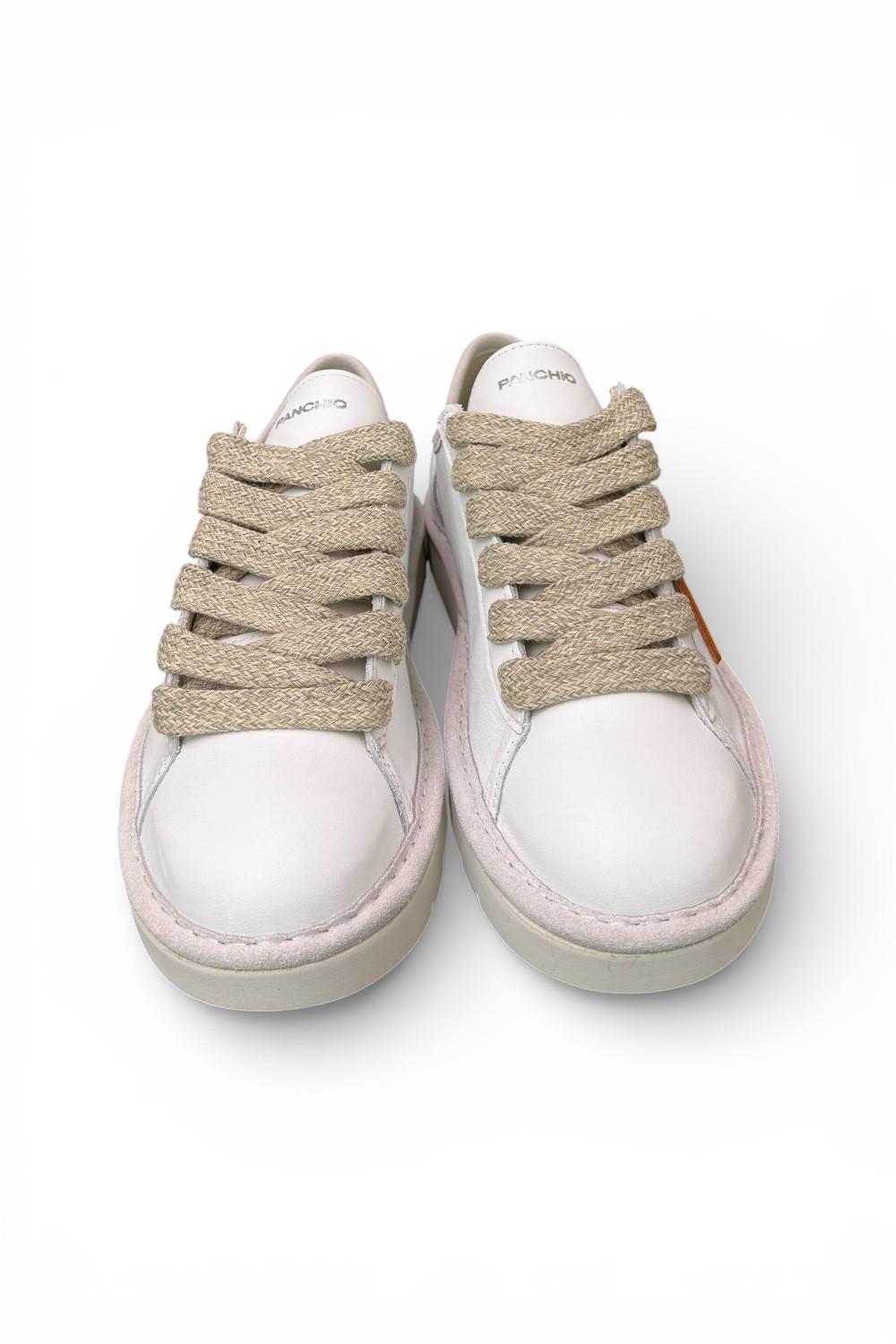 Allacciato uomo Panchic P01 leather white<BR/> 
